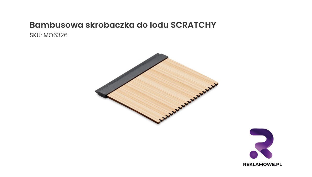 Ekologiczna bambusowa skrobaczka do lodu SCRATCHY