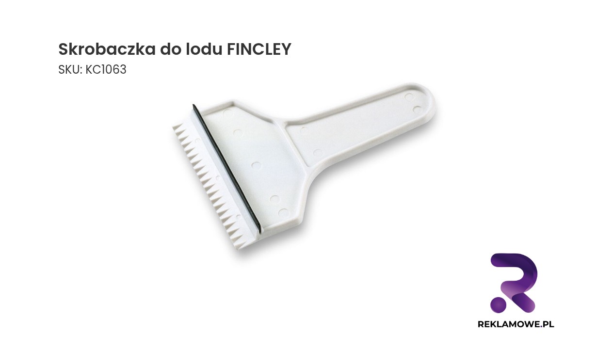 Skrobaczka do lodu FINCLEY w użyciu na zamarzniętej szybie