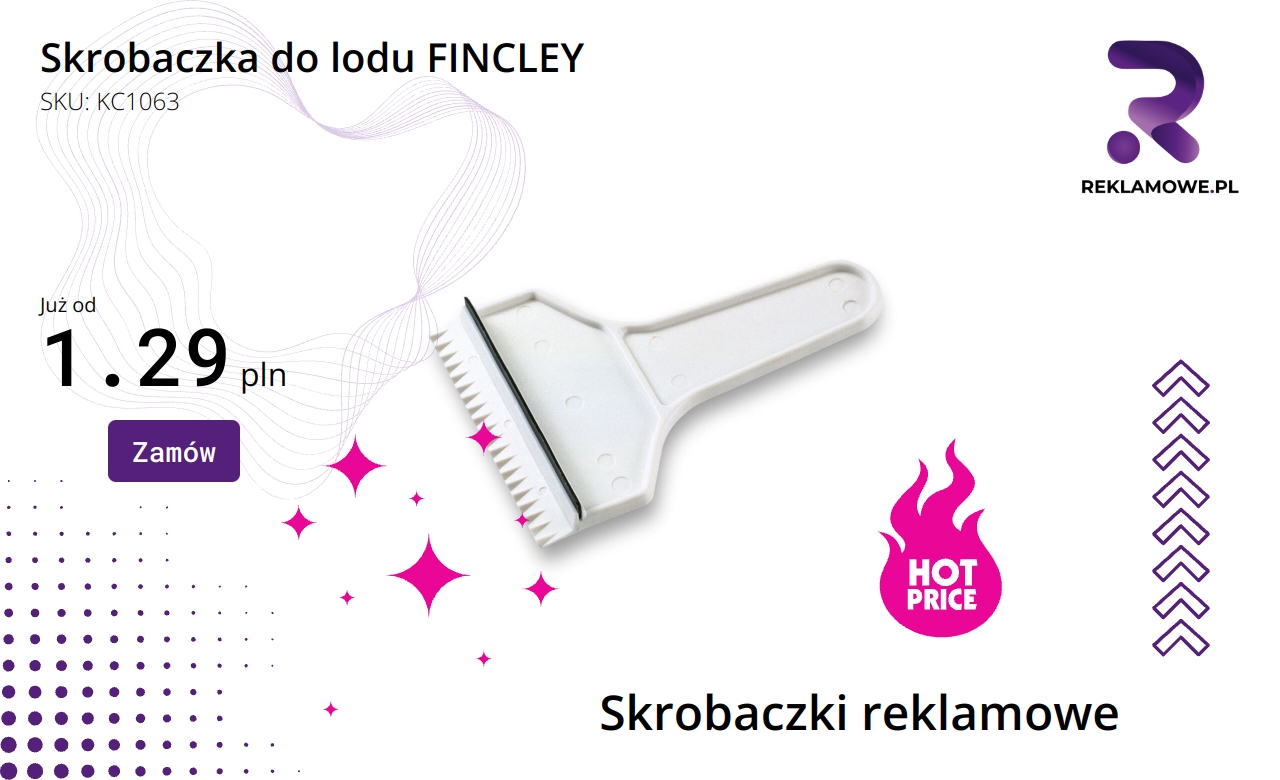 Skrobaczka do lodu FINCLEY na zbliżeniu