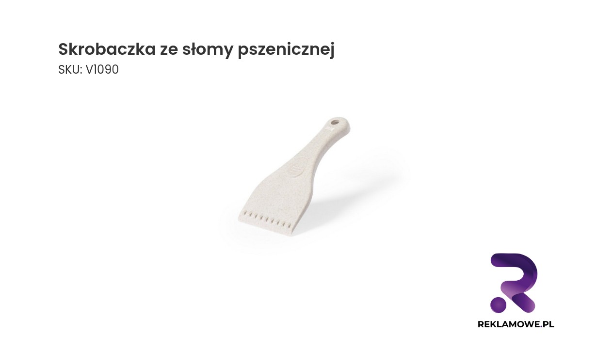 Skrobaczka do szyb wykonana ze słomy pszenicznej