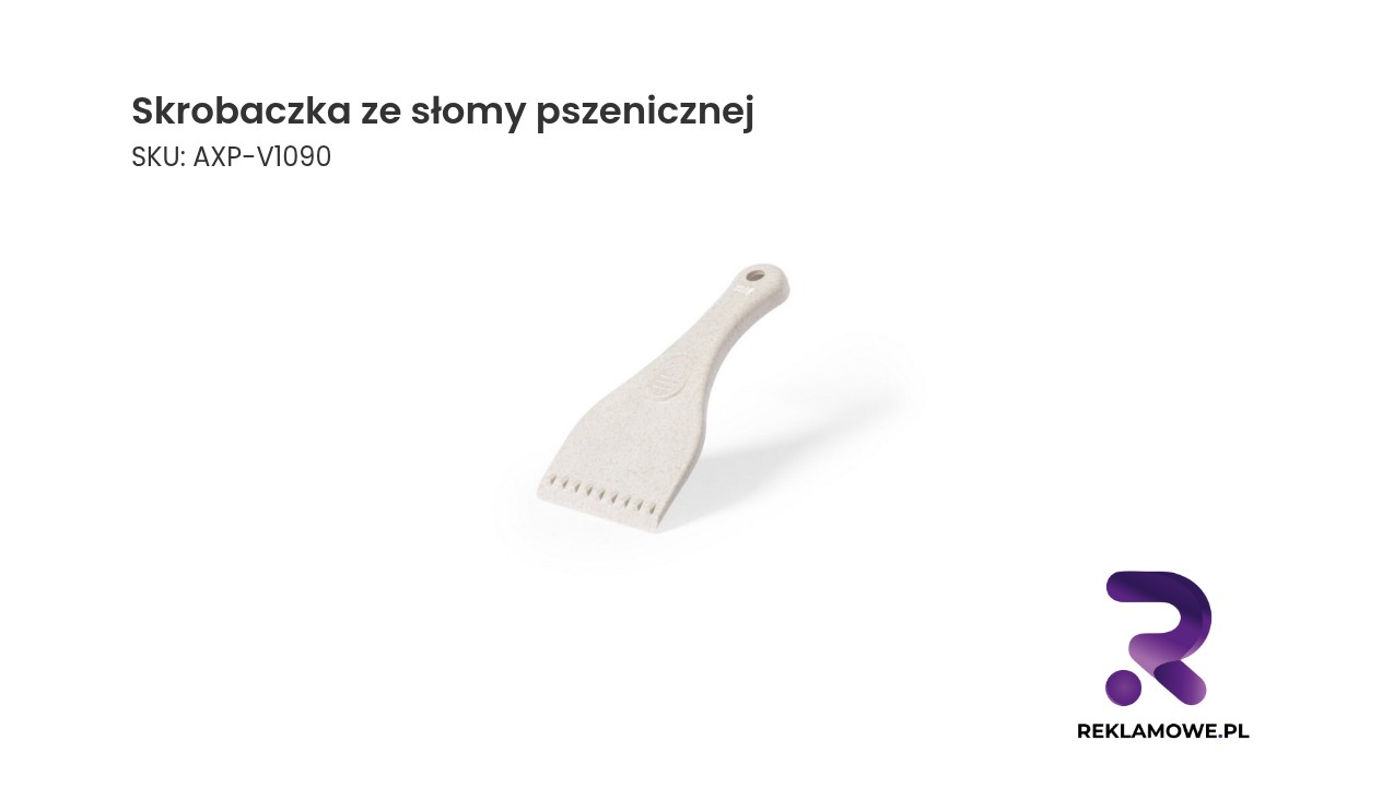 Ekologiczna skrobaczka ze słomy pszenicznej na tle neutralnym