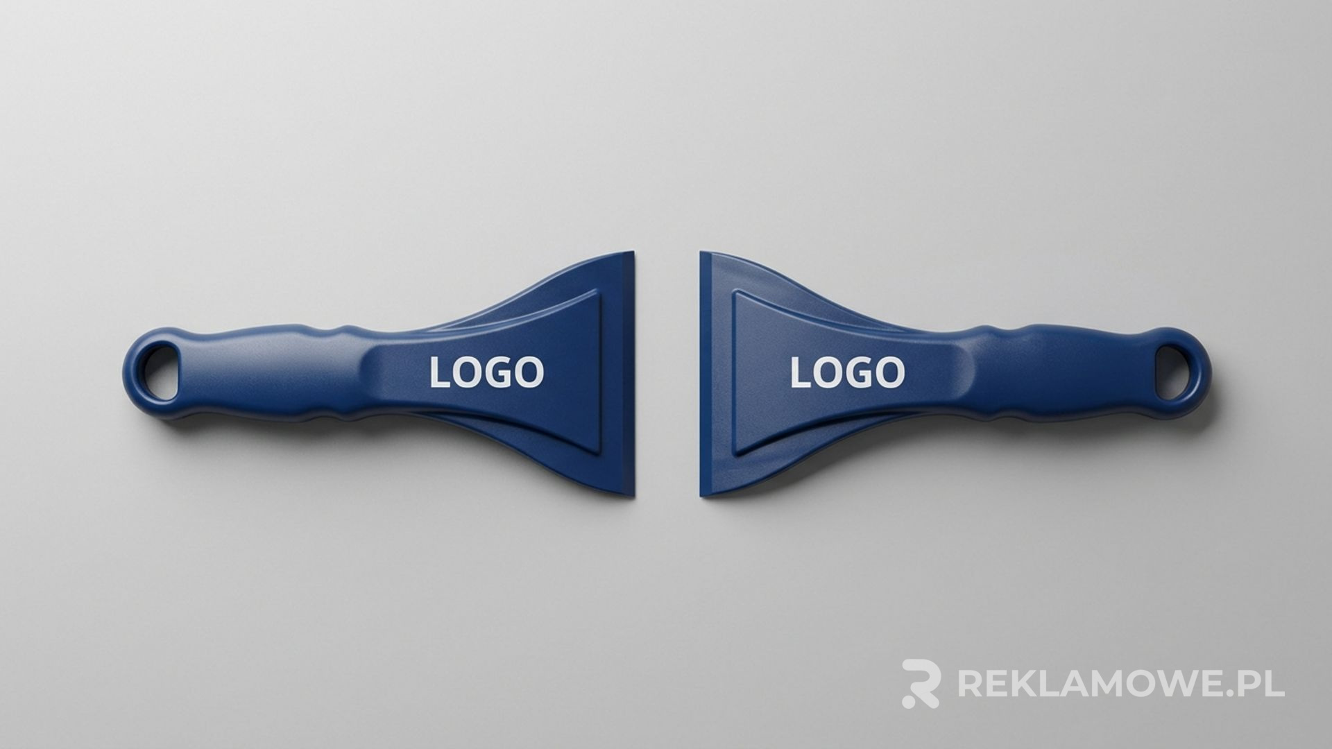 Skuteczny nadruk na skrobaczce reklamowej z widocznym logo firmy